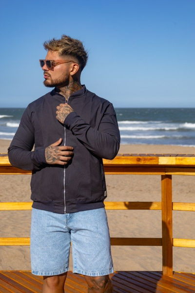 Campera Motor - Gris Topo