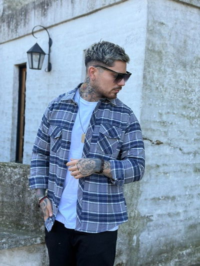 Camisa leñadora - Pilú Azul