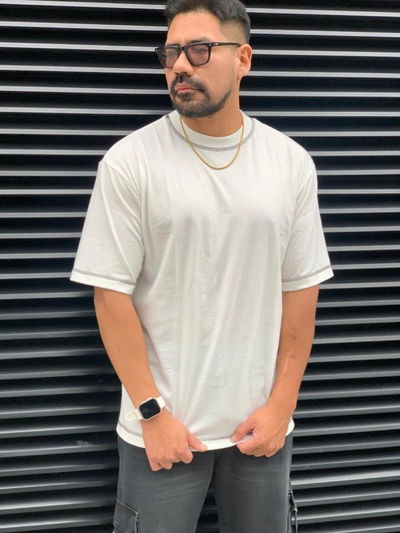 Remera Oversize Thread II - Marfil