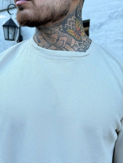 Sweater Plush Panal - Beige (Frizado)