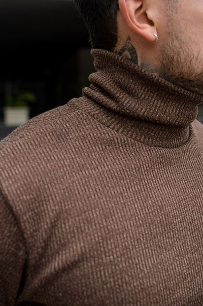 Polera Nórdica (con friza) - Chocolate