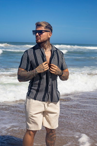 Camisa Crochet - NBR Beige