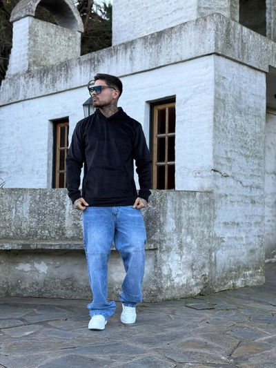 Buzo Corderoy Frizado - Negro