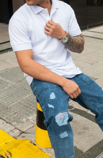 Chomba Piqué - Blanco