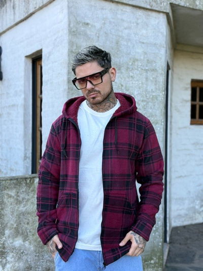 Campera Polar - Bordó