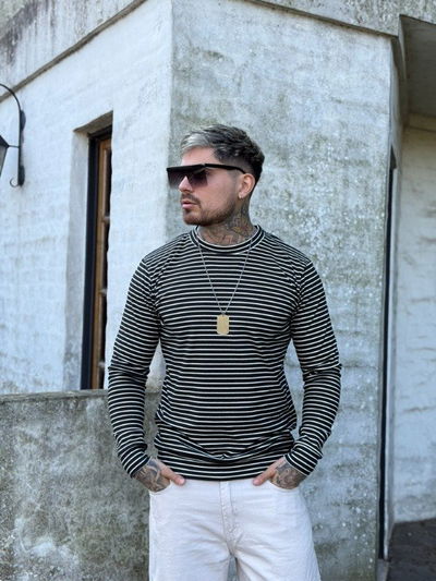Sweater - Lined Negro