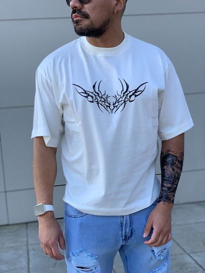 Boxy Fit Tribal - Natural