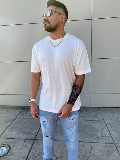 Remera Oversize - Blanco