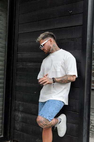 Remera Oversized Panal CB - Natural