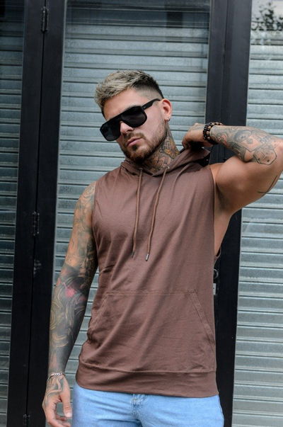 Musculosa Hoodie - Chocolate