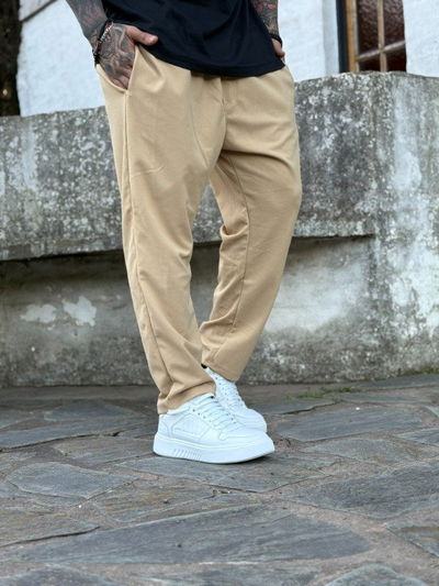 Pantalon Poliester - Camel