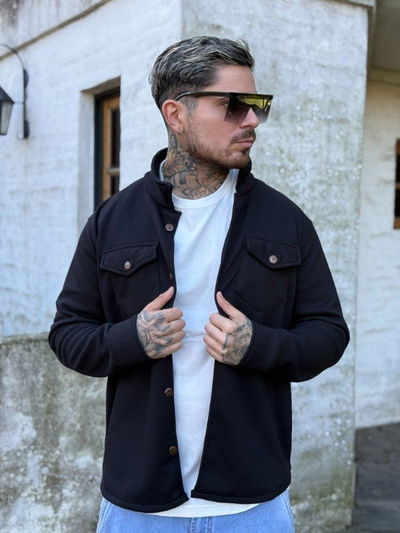 Camisaco Waffly - Negro