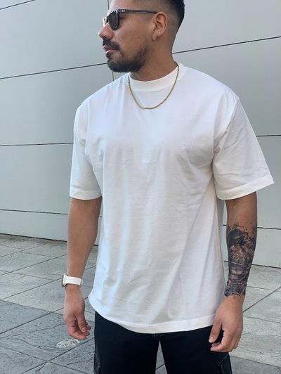 Remera Oversize - Natural
