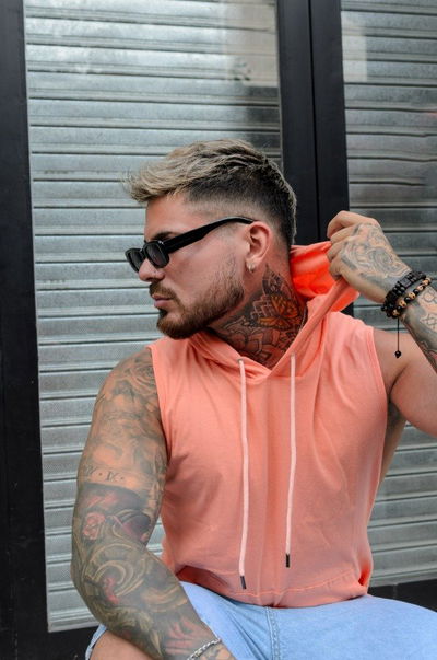 Musculosa Hoodie - Coral