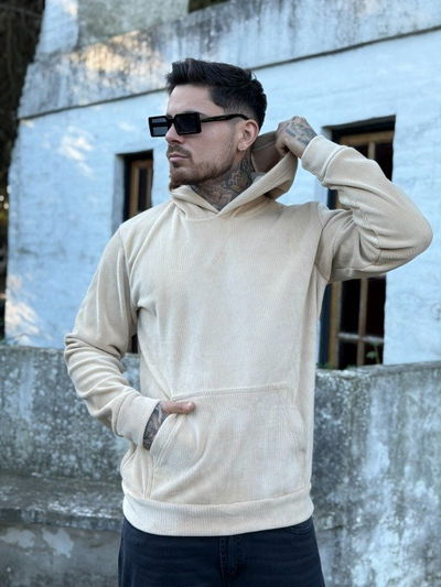 Buzo Corderoy Frizado - Beige