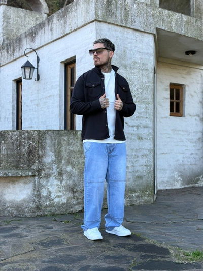 Camisaco Waffly - Negro