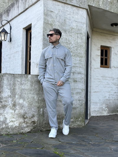 Conjunto Panal - Gris Melange