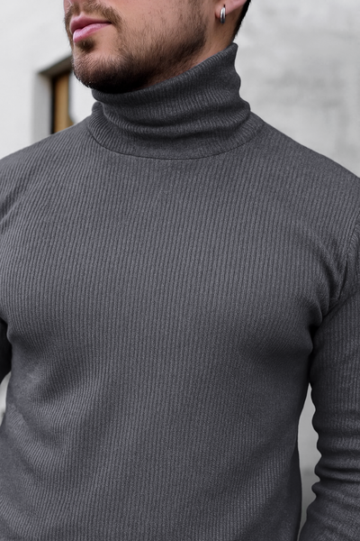 Polera Nórdica (con Friza) - Gris Topo