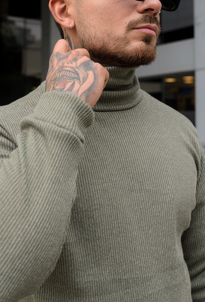 Polera Nordica (con Friza) - Verde Musgo