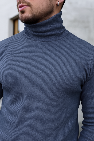 Polera Nórdica (con Friza) - Azul
