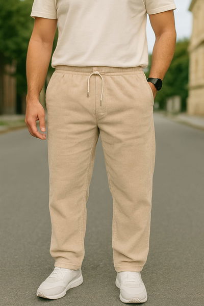 Baggy de Corderoy - Beige Claro