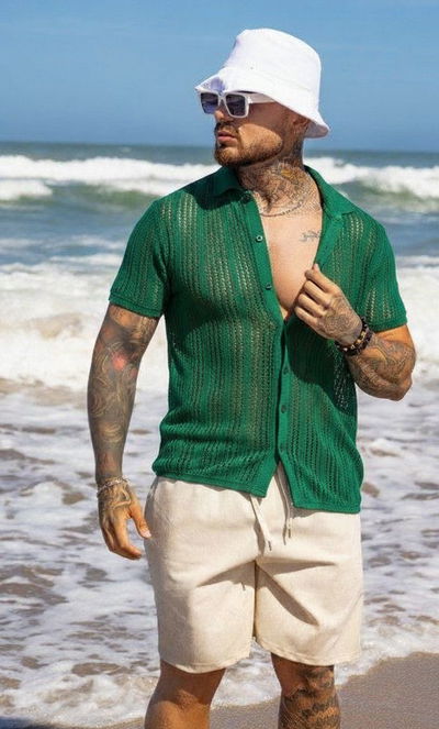 Camisa de Hilo - Verde