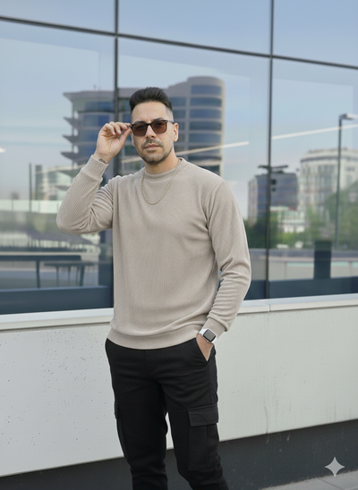 Buzo Corderoy con Plush - Perla