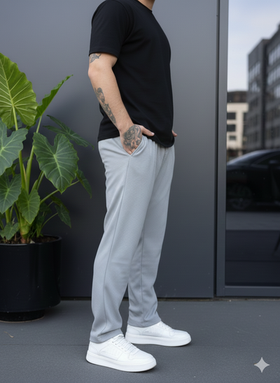 Baggy de Panal- Gris Perla