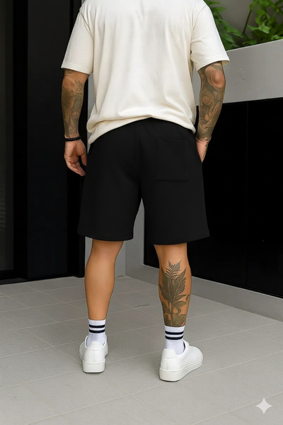 Bermuda de Lino Sastrero - Negro