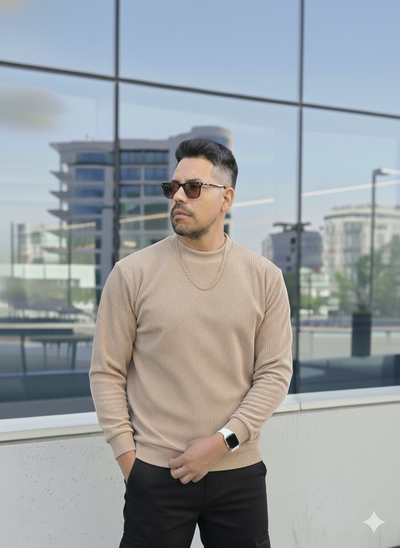 Buzo Corderoy con Plush - Beige I