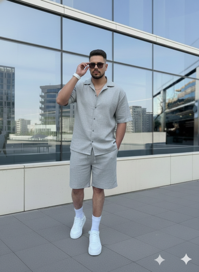 Conjunto Royalty - Gris Claro