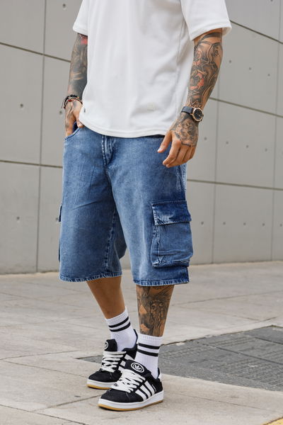 B. Baggy Cargo - Azul