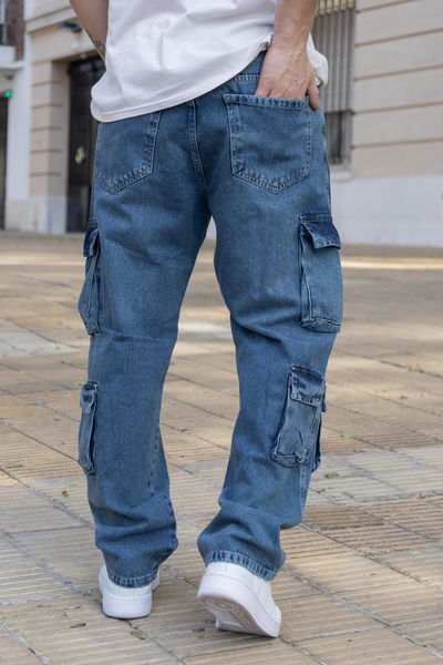 P. Baggy Cargo 6b - Azul