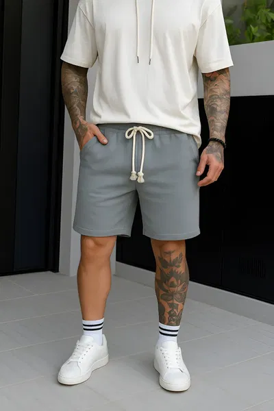 Bermuda de Lino Sastrero - Gris