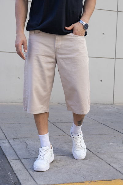 Bermuda Jorts - Beige