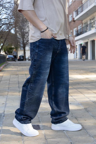 P. Baggy Quebrado - Azul Oscuro