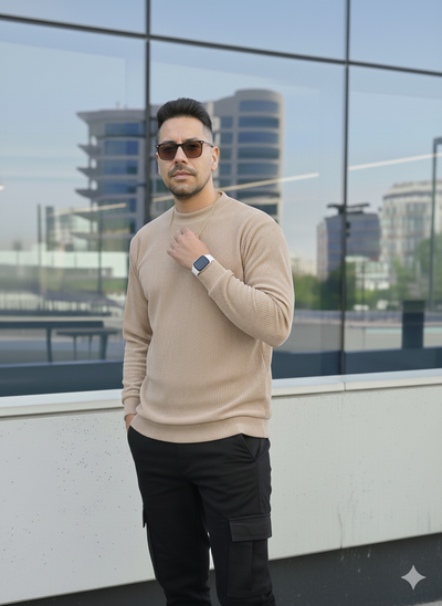 Buzo Corderoy con Plush - Beige I