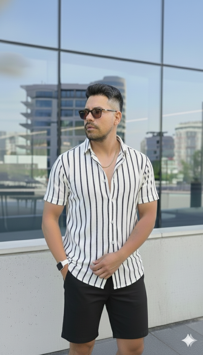 Camisa Hawaii -  Blanco