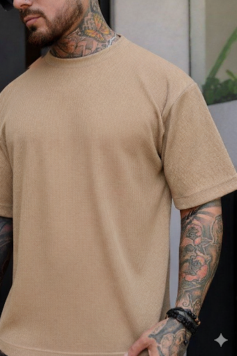 Remera Oversize Panal C. - Visón 