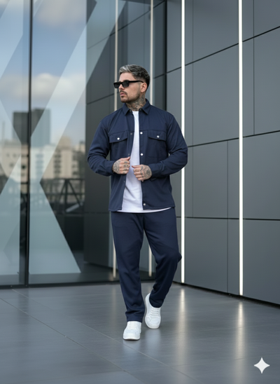 Conjunto Panal - Azul Marino