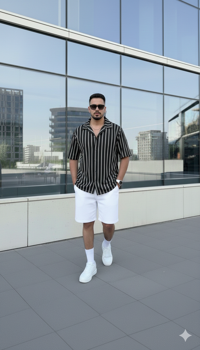 Camisa Hawaii -  Negro