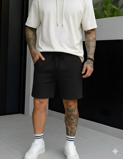 Bermuda de Lino Sastrero - Negro