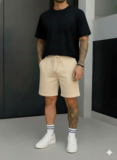 Bermuda de Lino Sastrero - Beige