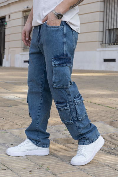 P. Baggy Cargo 6b - Azul