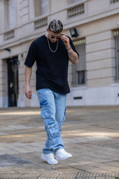 P. Baggy Cargo 6b - Celeste