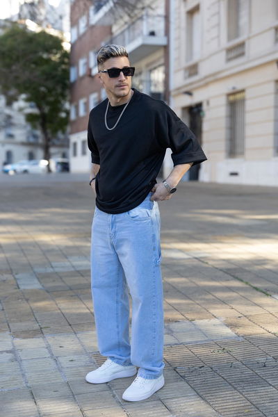 P. Baggy con Tira - Celeste