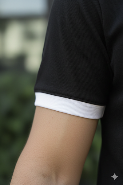 Remera Regular Diamond - Negro