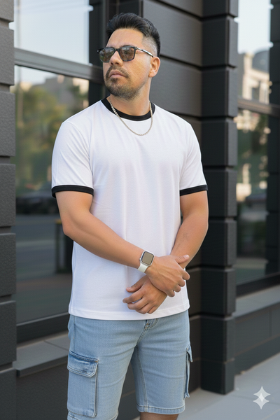 Remera Regular Diamond - Blanco