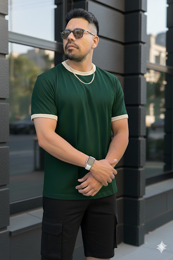 Remera Regular Diamond - Verde Ingles