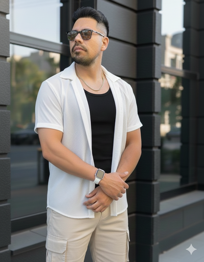 Camisa Hawai 2 - Blanco